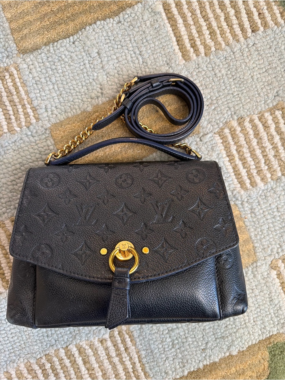 Louis Vuitton Empreinte Monogram Embossed Blanch BB Crossbody Bag
